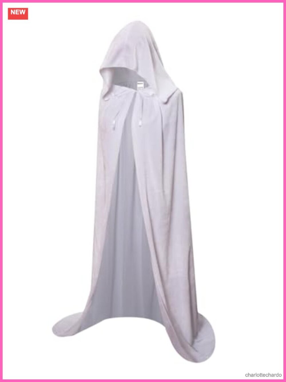 Unisex Full Length Velvet Hooded Cloak Cosplay Costume Cape 59 inch